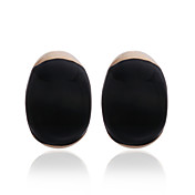 18K Gold Plated Fabulous Black Onyx Fashion Earrings