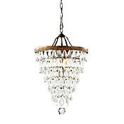Modern Crystal Pendant Lights with 4 Lights Cone Design