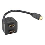 v1.3 een hdmi male naar dual HDMI adapter vrouwelijke splitter (27cm)