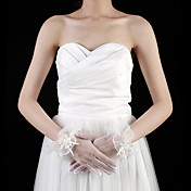 tulle poignet des gants de mariée longueur doigts