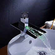 sola maniglia cromata cascata portato lavandino rubinetto del bagno 0.812-ls01b