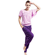 Comfortable Modal Skin-Friendly Soft Slim Short Sleeve Yoga Suit