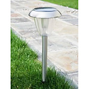 0.06W Artistic Solar Powered LED Lawn Light in Stainless Steel