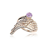 Charming 18K Gold Plated Crystal Fashion Ring(More Colors)