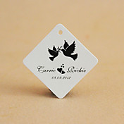 gepersonaliseerde ruit gunst tag - bird (set van 30)