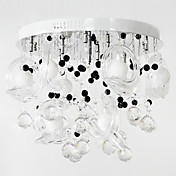 Stylish Crystal Flush Mount with 8 Lights Swan Design