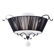 Elegant Metal Pendant Lights with 3 Lights Ceramic Frame