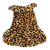 fluffy stil varm kosedress for hunder (xs-xl, brun)