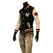 Men's Mixed Colors Zipper Pocket Coats