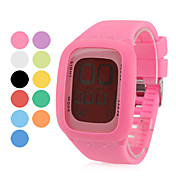 Unisex Digital Uhr mit LED Stil, Silikon (Verschiedene Farben)