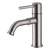 nickel spazzolato centerest contemporanea solida bagno lavandino rubinetto di ottone