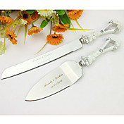  Personalized Rhinestones Wedding Cake Serving Set In Resin Handle