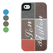Stripe Pattern Removable Hard Case for iPhone 4 and 4S (Assorted Colors)