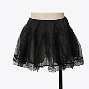 Black Organza Lace Knee-Length Gothic Lolita Pentticoat