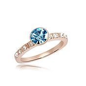 Fabulous 18K Gold Plated Crystal Fashion Ring(More Colors)