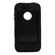robot stile contro il difensore caso di urto con protezione schermo per iPhone 4 e 4s (nero)