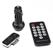 gama completa de 0,7 "LCD Transmisor FM con cargador de coche para iPod / iPhone 4 (DC 12 ~ 24V)
