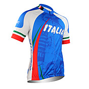 santic-100% polyester ultrafiolett resistent kortermet sykling Jersey (blå)