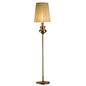 40W Elegant Floor Light with Fabric Shade