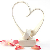 schöne Elfenbein Herzen wedding cake topper