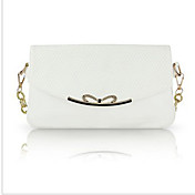 Sweet Contrast Color Checkered Crossbody Bag