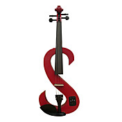 Timothy - (EV402) 4/4 Ebony Parts Electric Violin with Case/Rosin/Cable/Headphone/Battery (Multi-Color)