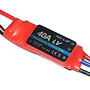 flycolor 40a 3s esc de avião com motor brushless (cores aleatórias)