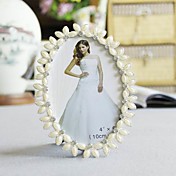 Elegant Oval Alloy Wedding Photo Frame