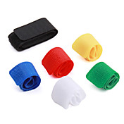 multi-coloré organisateur velcro de gestion des câbles (6-pack)