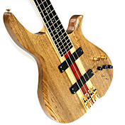 Derulo - (DN1) professionelle russische Ulmen E-Bass mit Gig Bag / Gurt / Picks / Kabel