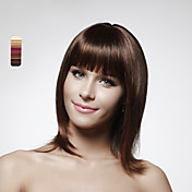 sem tampa 100% de cabelo humano de comprimento médio bob peruca de cabelo estilo de cinco cores para escolher