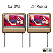 9 inch TFT LCD Hoofdsteun DVD met Touch Screen (1 DVD + 1 Monitor)