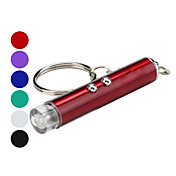 2-in-1 mini 2-mode lampe de poche lumière blanche trousseau et 5mW laser rouge (3xlr41)