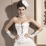 Satin Strapless Front Busk Closure Corsets Special Occasion Shapewear More Colors Available