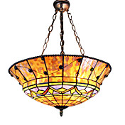 2 - Light Tiffany Pendent Lights with Glass Shade