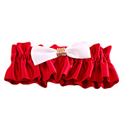 Polyester / Satin Avec Jarretière de mariage strass / bowknot