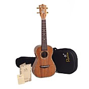 Rainie - (C50) van professionele kwaliteit massief acacia koa concert ukelele met gigbag / tuner (pearl binding)