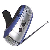 Hand Crank Dynamo LED Flashlight with Radio Function