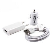 USB-Autolader Met 100cm USB-kabel Voor iPhone, iPod