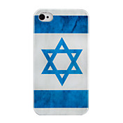israelische Flagge Muster Hülle für das iPhone 4 und 4S (Multi-Color)