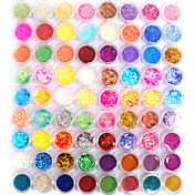 72 Farben Glitter Nail Art Dekoration Kombination