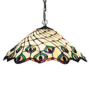 Tiffany 2 - Light Pendent Lights in Peacock Feather Design