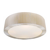 Üppige Fabric Flush Mount mit 2 Lichter in Round