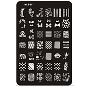 uñas sello estampado de la imagen del arte plantilla de la placa ml serie