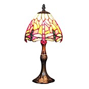 60W Tiffany Metal Table Light with 1 Light