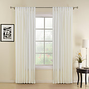 (To paneler) moderne elfenben stripe energisparing gardiner