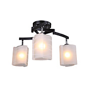 PEKIN - Lustre Cristal Moderne - 3 slots à ampoule