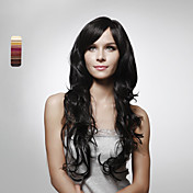 sin tapa larga 100% de cabello humano natural de mirar el pelo rizado peluca 5 colores a elegir