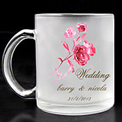 personlig frostet glas - rose tema
