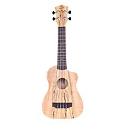 ELLA - (UK-2122SSSC) Alt fast Flame Maple Soprano Bortskæring Ukulele med taske